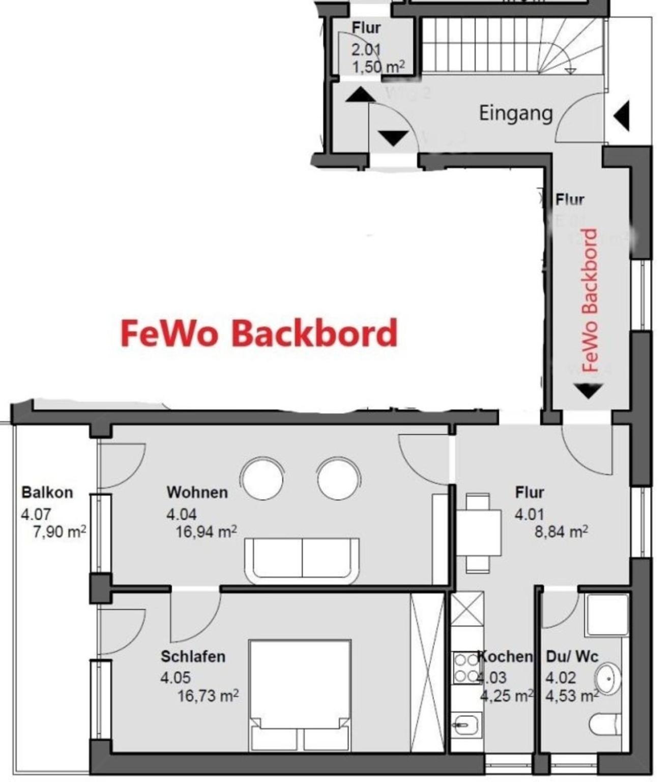 Fewo Backbord Маленте Екстериор снимка